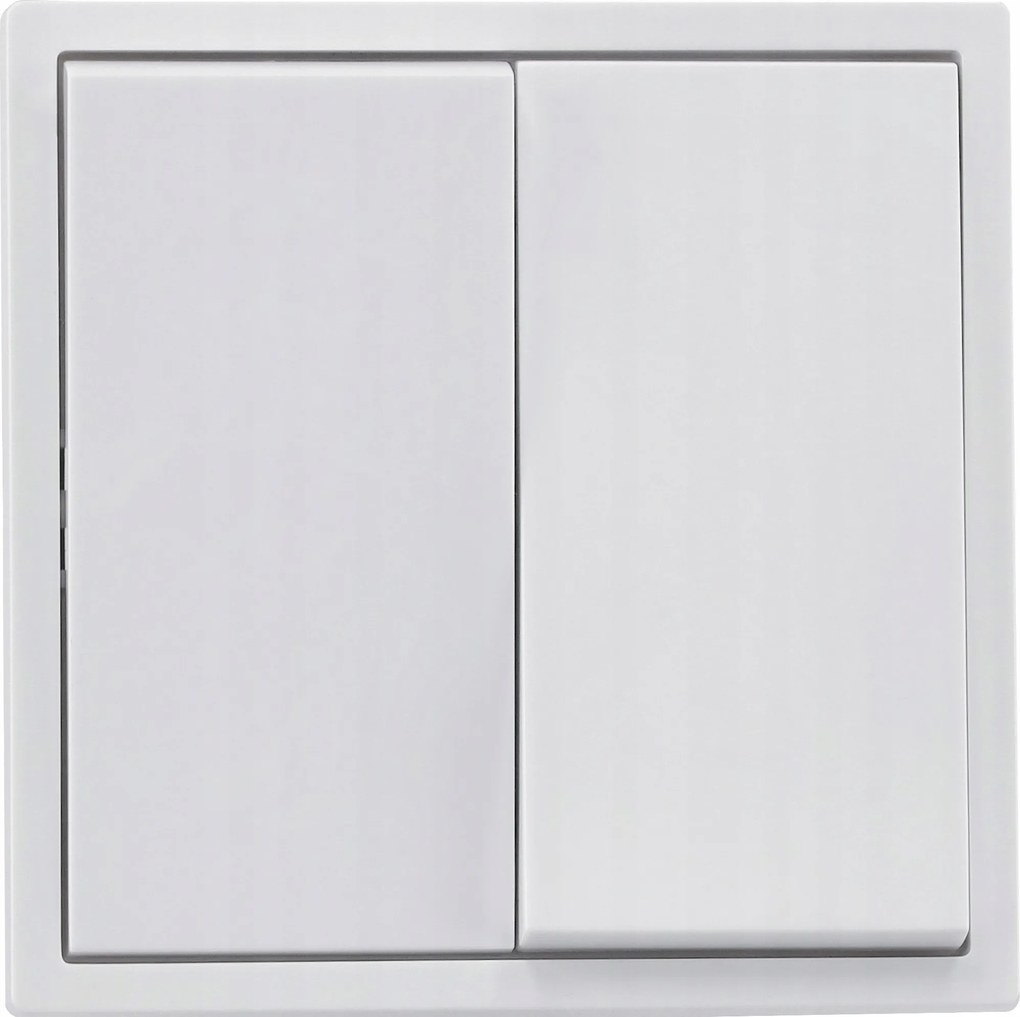 Kapcsoló Lépcsőkapcsoló Dupla Fehér IP20 Kapcsoló 10A 250V