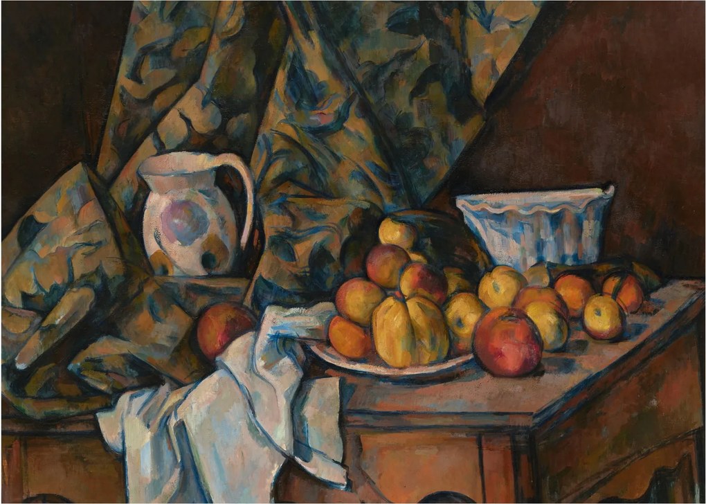 Kép - Paul Cézanne, Still Life with Apples and Peaches, reprodukciók (70x50 cm)