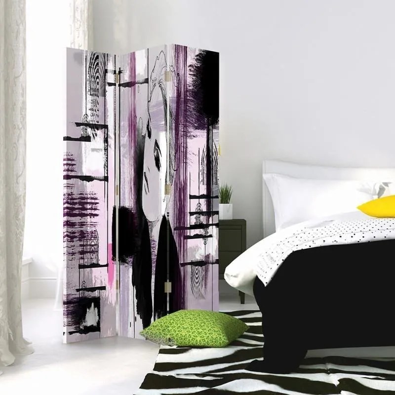 Gario Paraván Titokzatos absztrakt no Méret: 145 x 170 cm, Kivitelezés: Forgó paraván 360°