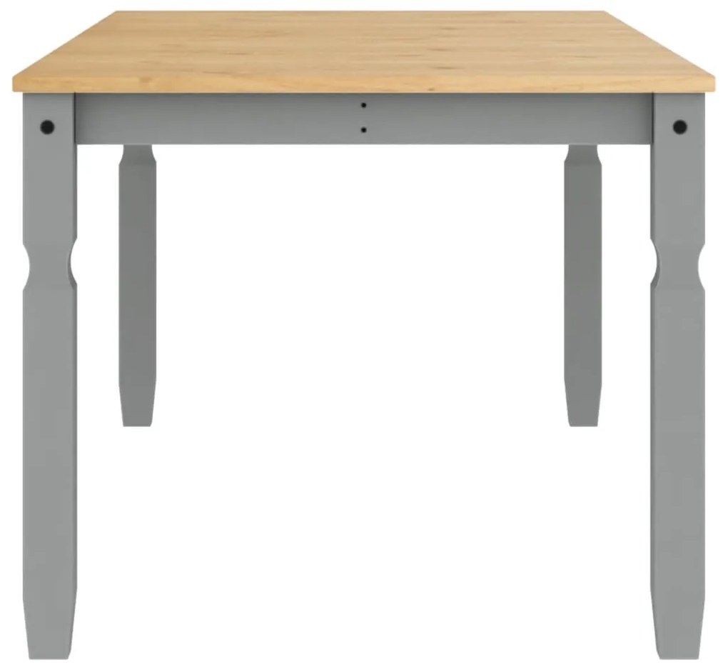 Corona szürke tömör fenyőfa ebédlőasztal 180 x 90 x 75 cm