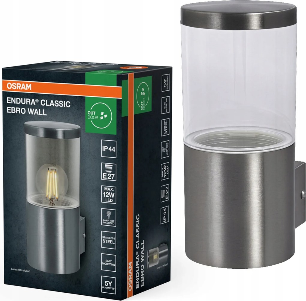 Kerti fali lámpa Kültéri E27 Alumínium IP44 Endura Osram