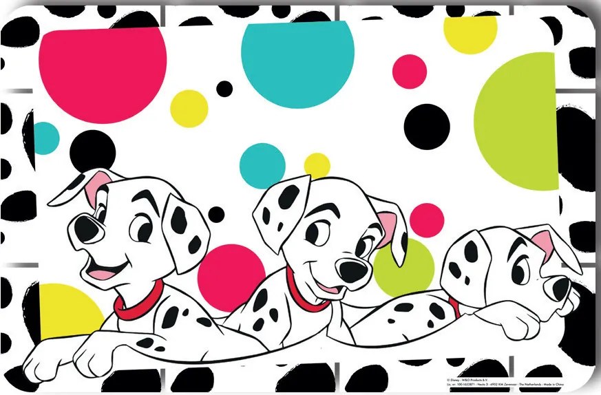 Disney 101 Kiskutya Polka dots tányéralátét 43x28 cm