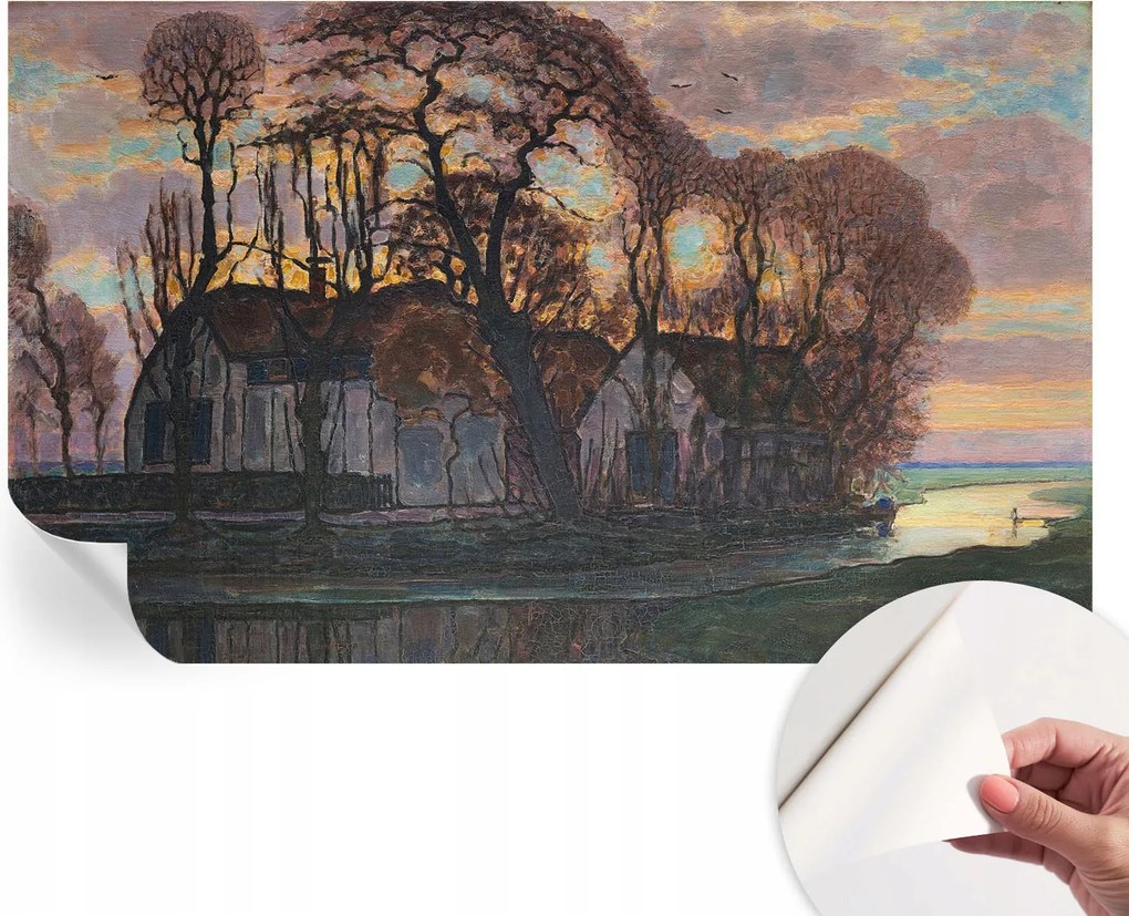 Modern öntapadós fotótapéta falra Esti tájkép 416x254 cm