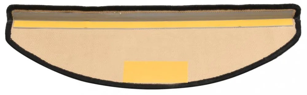 10 db fekete és szürke öntapadó lépcsőszőnyeg 65x21x4 cm