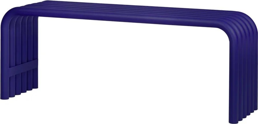 Kék fém kerti pad Nokk – noo.ma