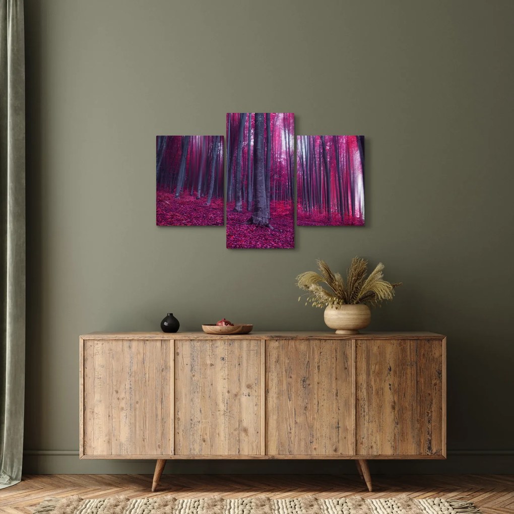 Egy rózsaszín erdő képe (90x60 cm)