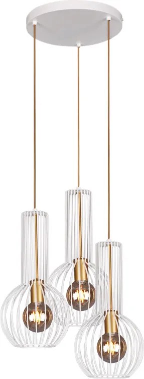KAJA K-4527 ARVI WHITE Többágú Függesztett Lámpa Fehér E27 IP20