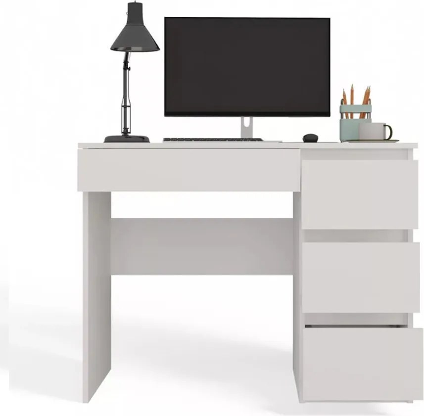 Fiókos íróasztal 98x51x76cm barna FUR1952-3