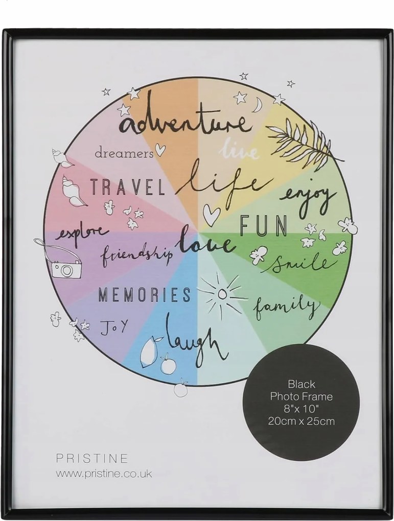 Függő képkeret álló fekete 20x25cm