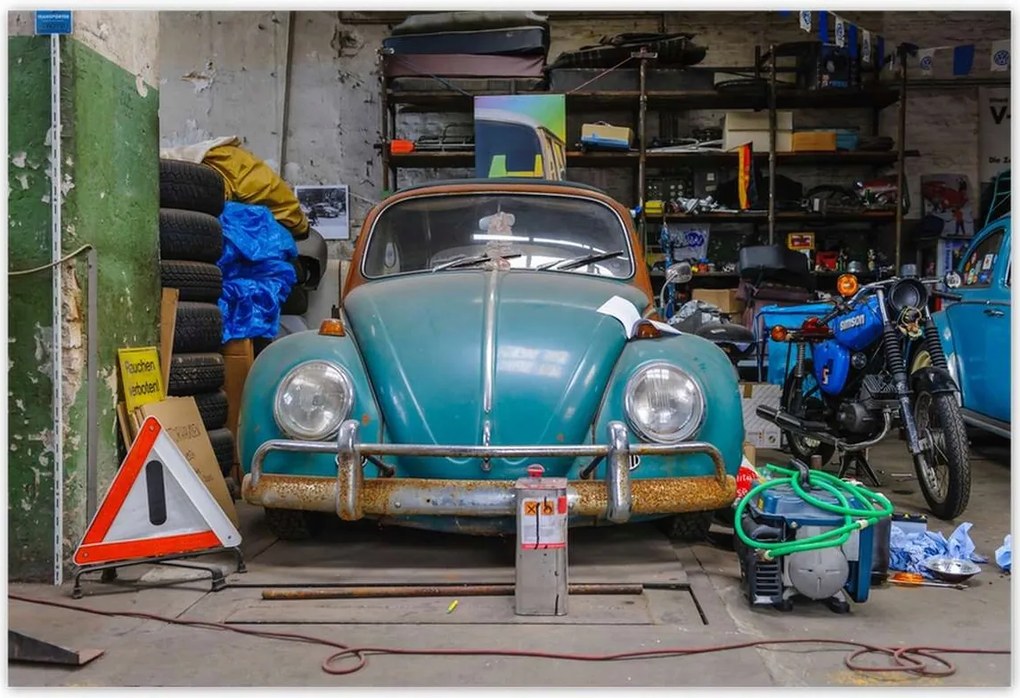 Poszterek 200x135 Garázs javítás Bogár