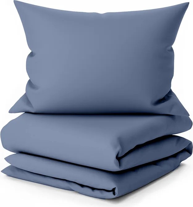 Pamut ágyneműhuzat LUX kék szállodai zsebbel Ágyneműhuzat mérete: 70 x 90 cm | 140 x 200 cm