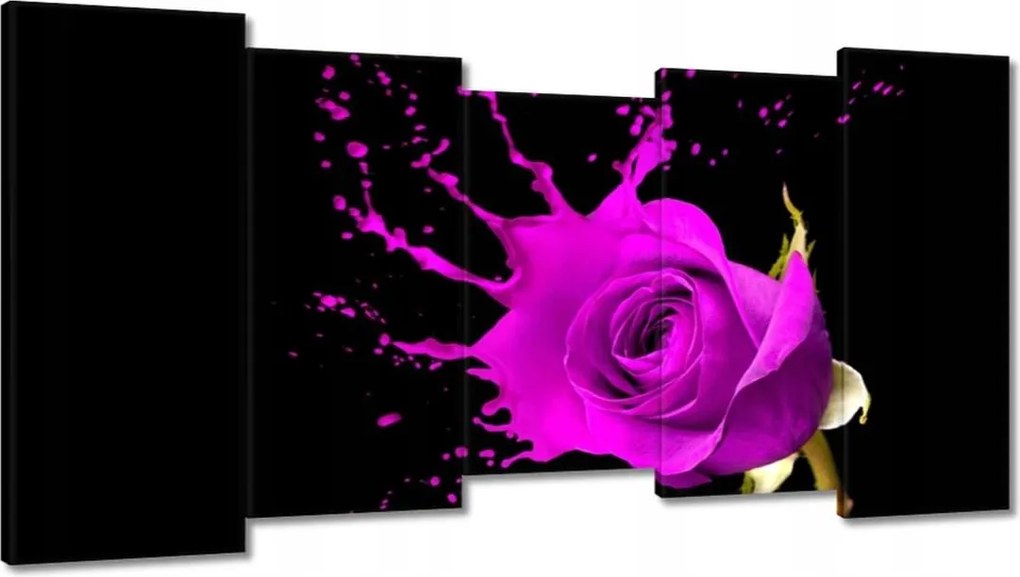 Vászonkép 150x80 Lila rózsa hatású