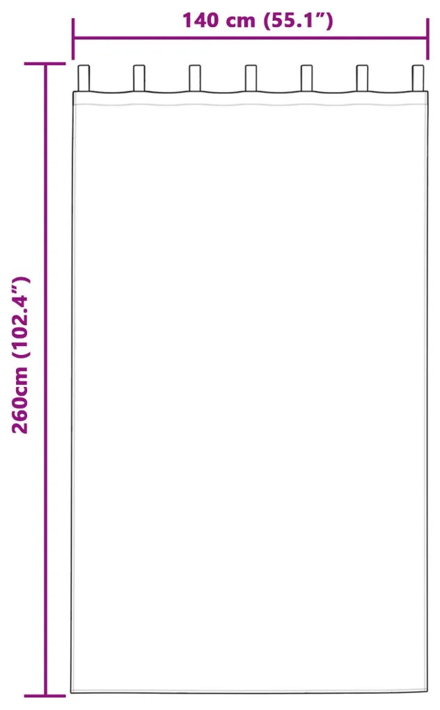 Velúr Függöny 2 db Gombfüllel Ezüst Szürke 260x140 cm