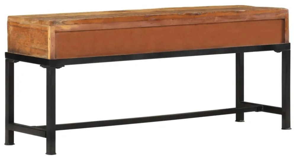 tömör újrahasznosított fa TV-szekrény 110 x 30 x 46 cm