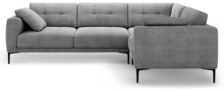 Szürke sarokkanapé (jobb oldali-L alakú) Bemy – Micadoni