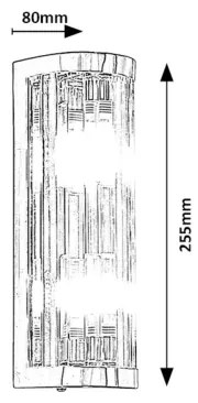 Rabalux 75035 - Fürdőszobai fali lámpa SYBIL 2xG9/28W/230V IP44