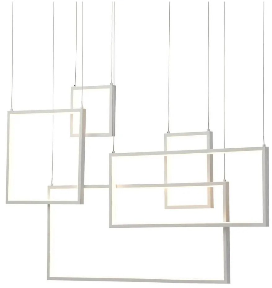 Redo 01-2316 - PLANA LED, dimmelhető, kábelre akasztható függeszték, 80W/230V, fehér