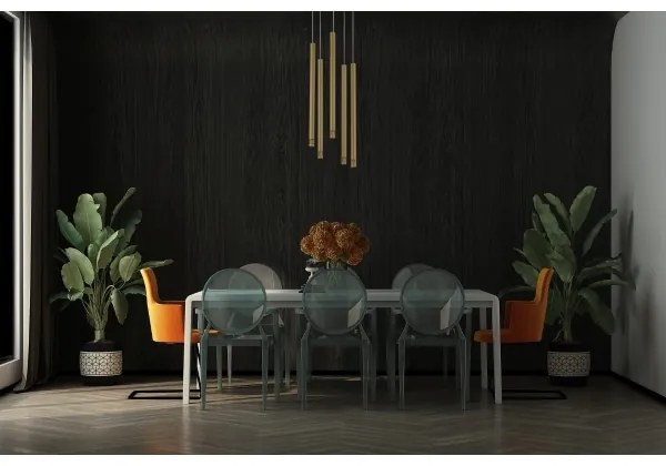 Csillár zsinóron STALACTITE LASER 5xG9/2,5W/230V arany