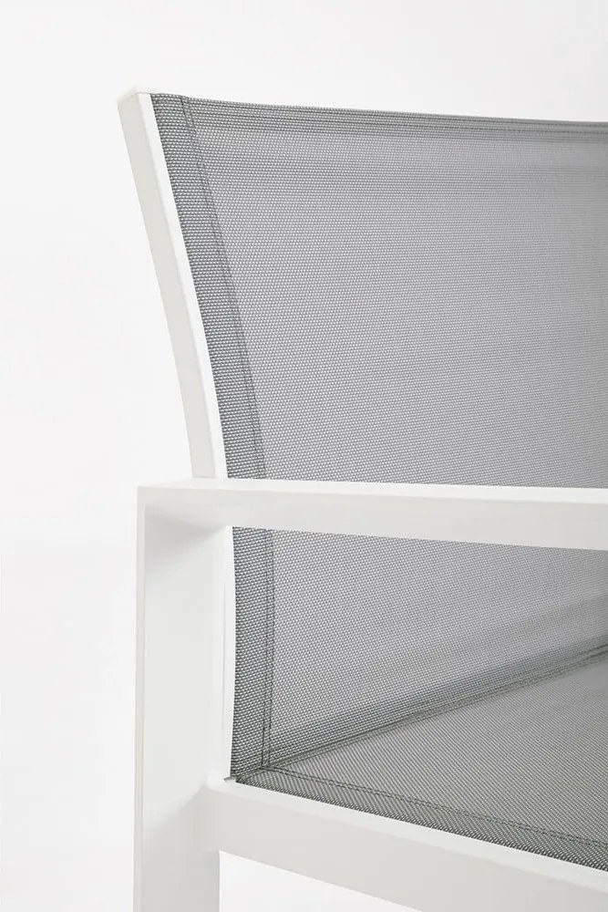 Fehér alumínium négyszemélyes kerti lounge szett Kallen – Bizzotto