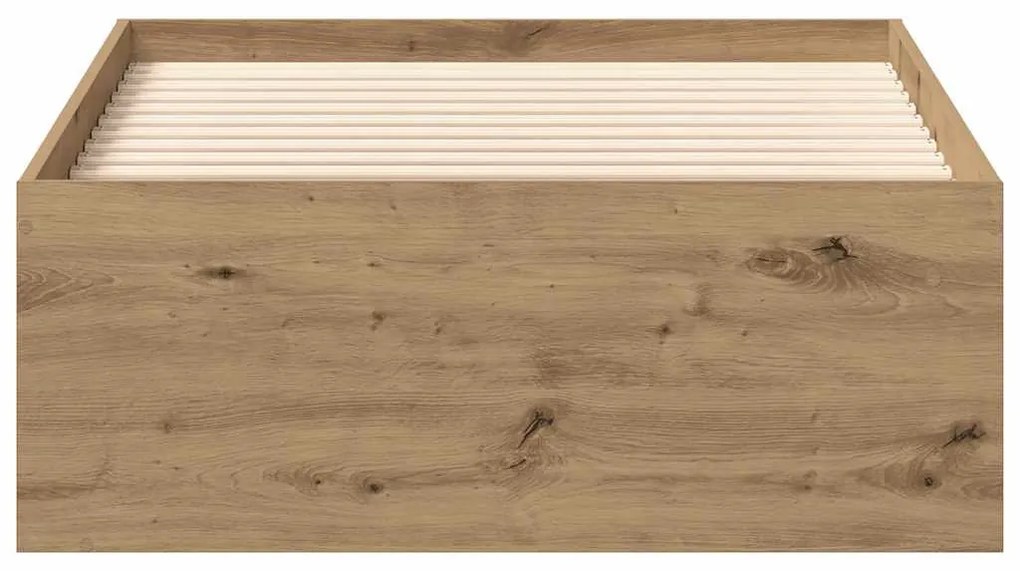 kézműves tölgy szerelt fa ágykeret matrac nélkül 100x200 cm