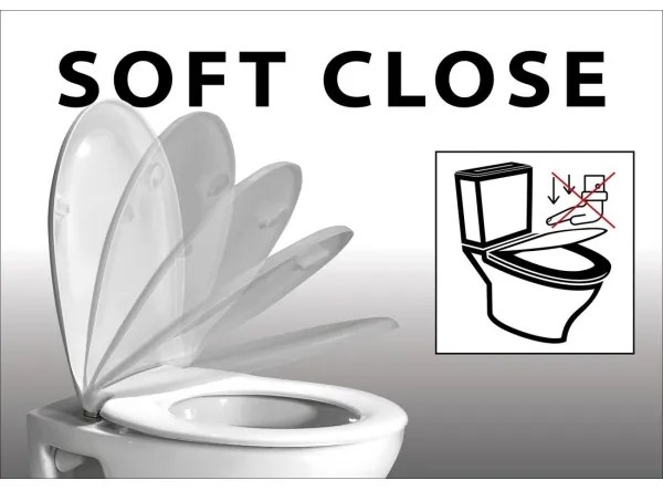 Sapho - WC-ülőke SoftClose EDITA fehér