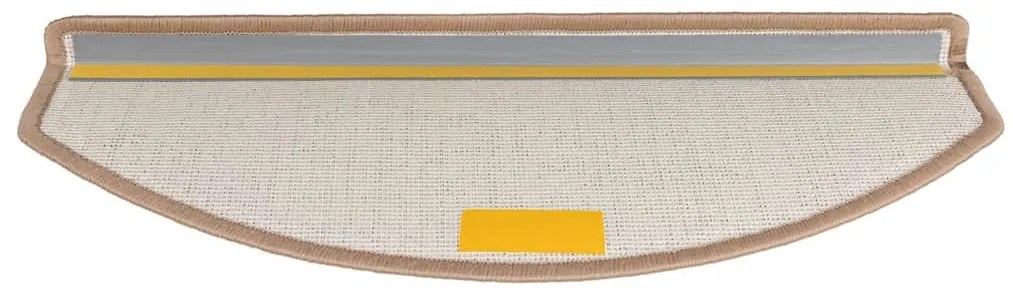 20 db világosbarna lépcsőszőnyeg 65x24x4 cm