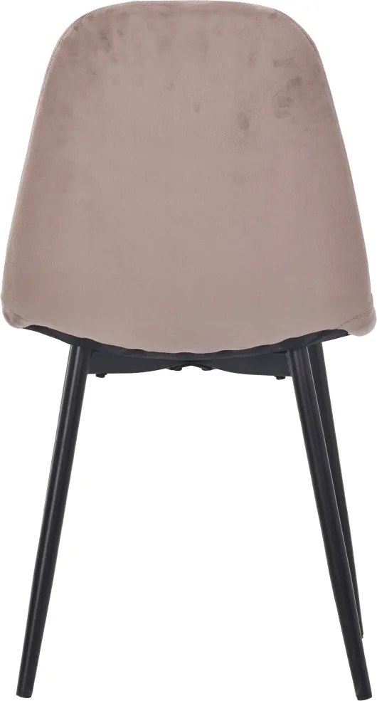 Modern étkezőszék barna színben, bársony kárpittal DC-4469