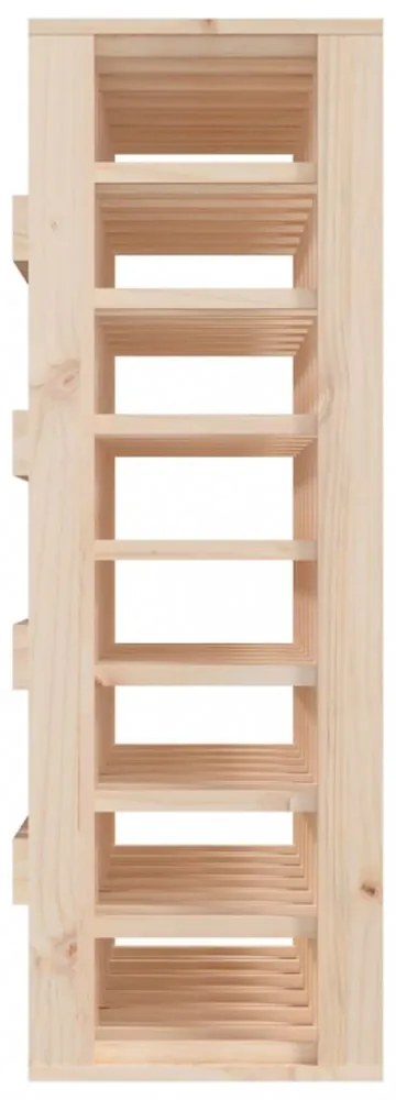 tömör fenyőfa bortartó állvány 70 x 33 x 94 cm
