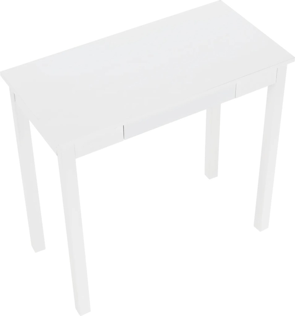 Konzolasztal, fehér, AMYNTAS