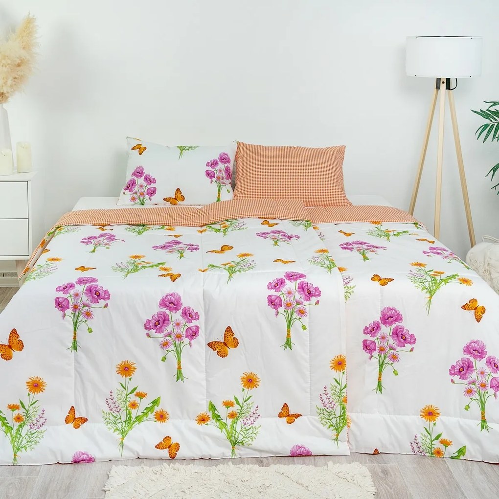 Stanex CLASSIC nyári szett Tavasz narancs, 140 x200 cm, 40 x 60 cm