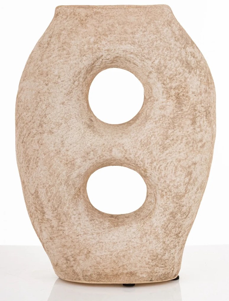 Evora design Váza kerámia barna 28x20,5x8cm