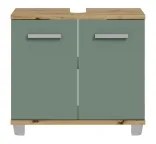 VENOM fürdőszobaszekrény zöld/artisan tölgy