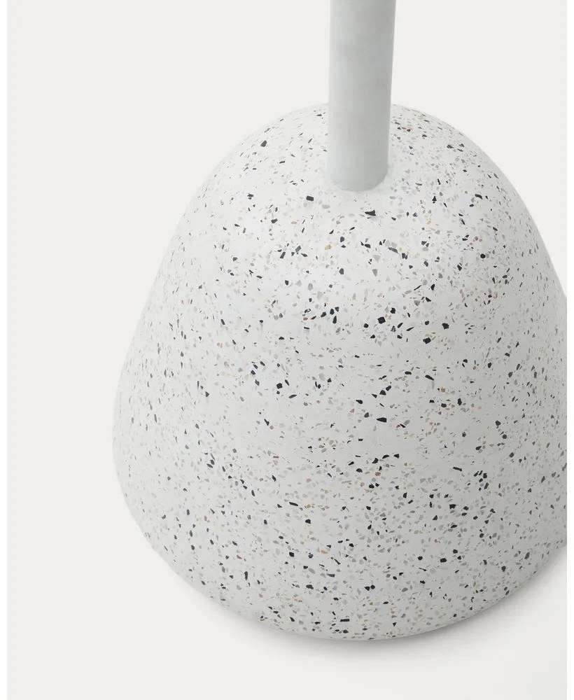 Fehér terrazzo cement kerek étkezőasztal ø 70 cm Saura – Kave Home