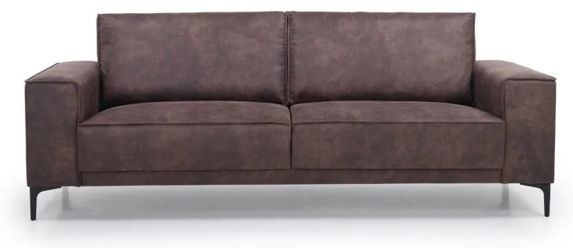 Barna bőrutánzat kanapé 224 cm Copenhagen – Scandic