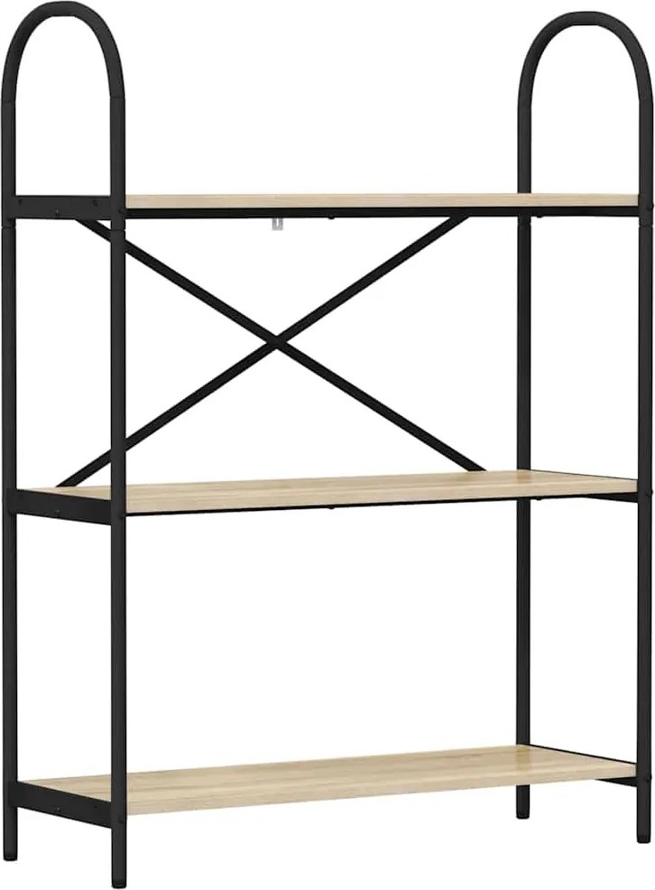 vidaXL Könyvespolc Sonoma tölgy 80 x 30 x 109 cm Faanyag