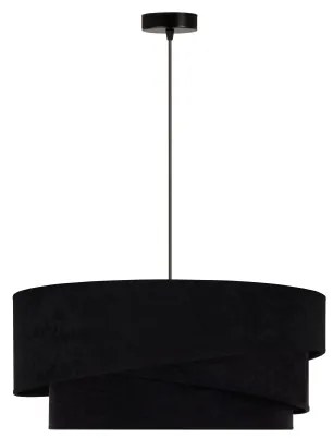 Duolla - Csillár zsinóron KOBO 1xE27/15W/230V átm. 45 cm fekete/arany