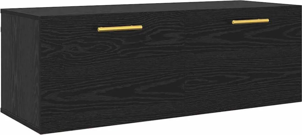 vidaXL Fali Szekrény Musta tammi 100 x 36.5 x 35 cm Faanyag
