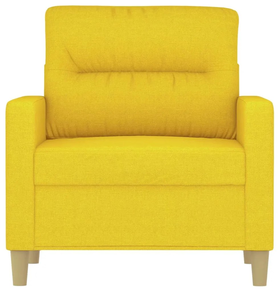 világossárga szövet kanapéfotel 60 cm