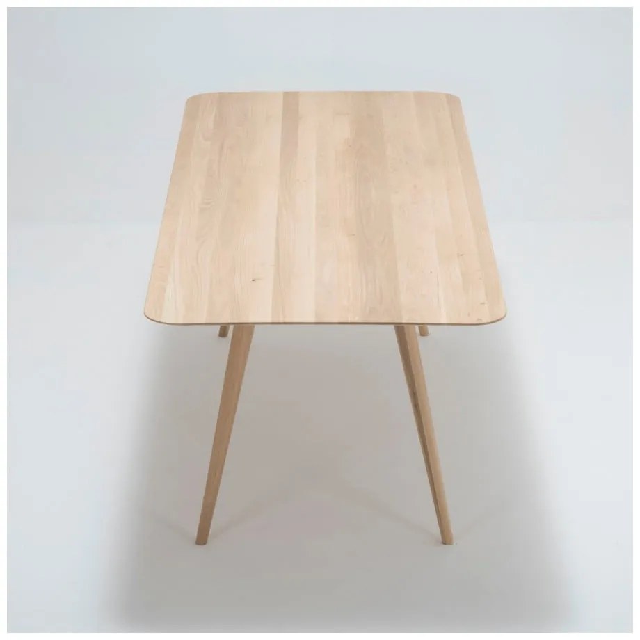 Stafa tömör tölgyfa étkezőasztal, 220 x 90 cm - Gazzda