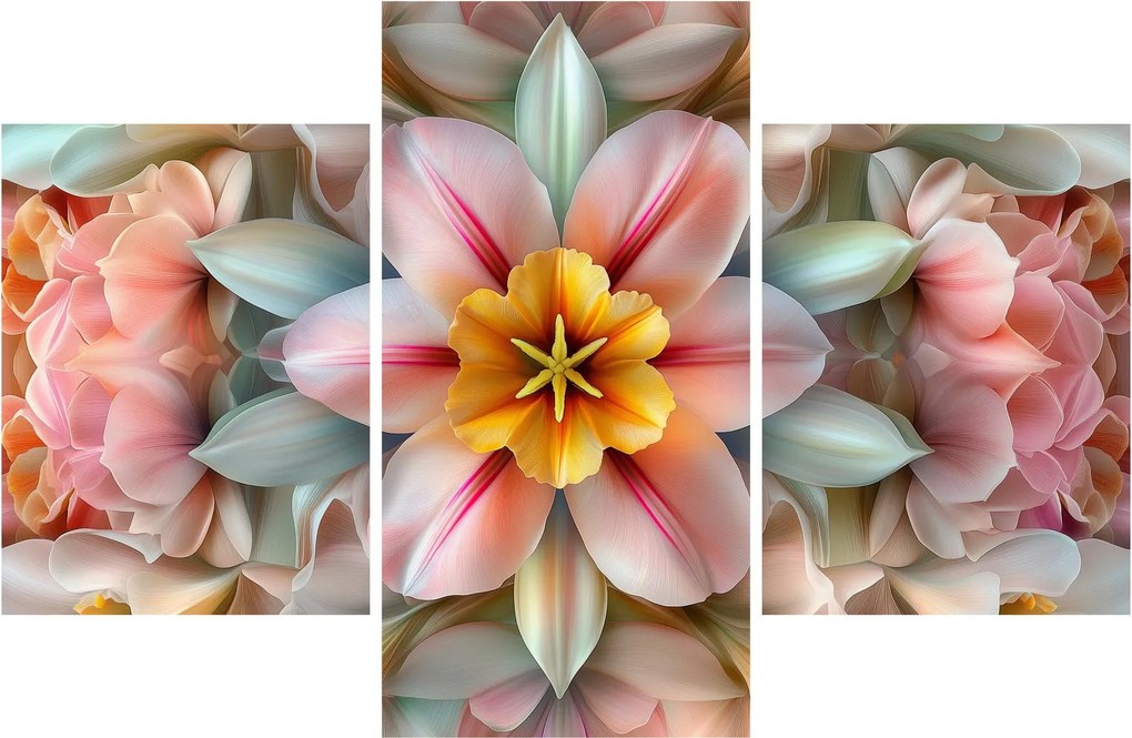 Kép - Kaleidoszkópos virág (90x60 cm)