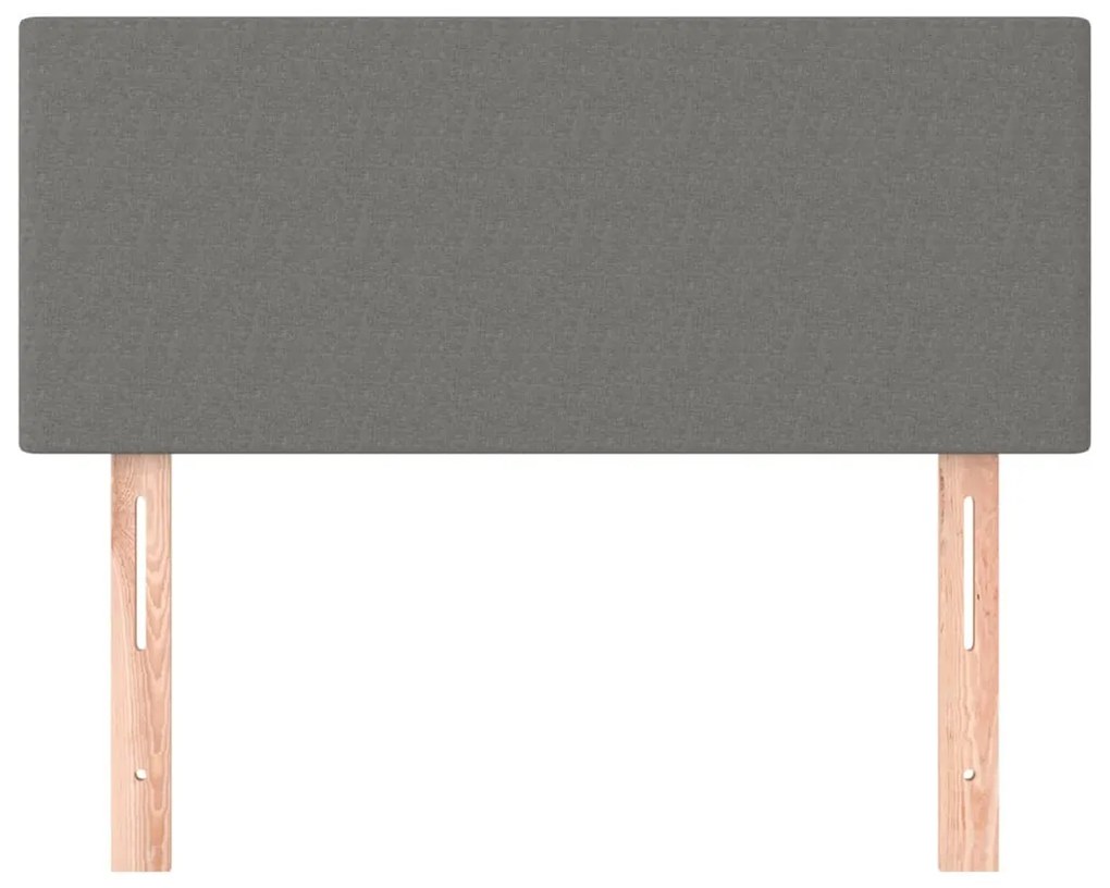 sötétszürke szövet fejtámla 100x5x78/88 cm