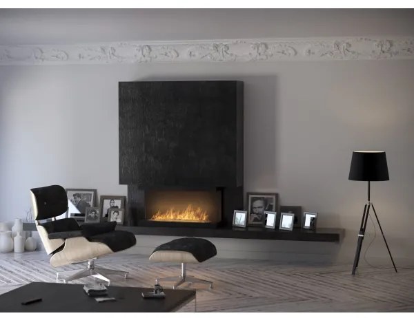 InFire - Beépítehtő BIO kandalló 100x50 cm 3kW fekete