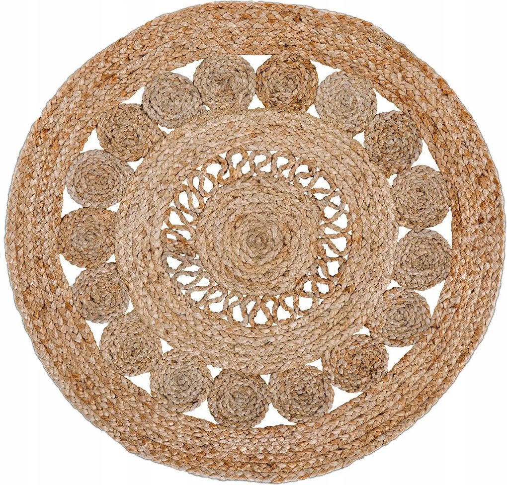 Juta szőnyeg Luxor living Balo Juta 80cm Bézs Természetes