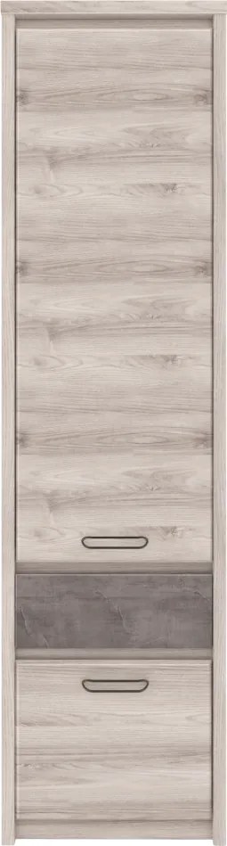 Polcállvány 2D1S, nairobi gesztenye/onix, JESI NEW