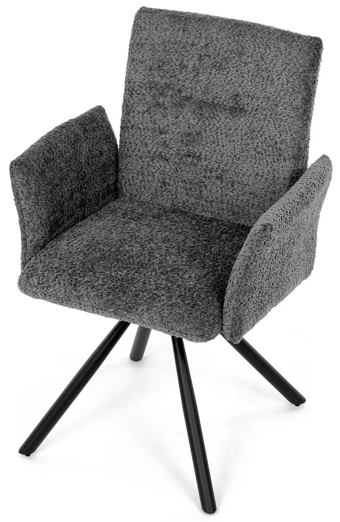 Étkezőszék szett visszahúzható mechanizmussalDCH-W1117 GREY2, 2 db