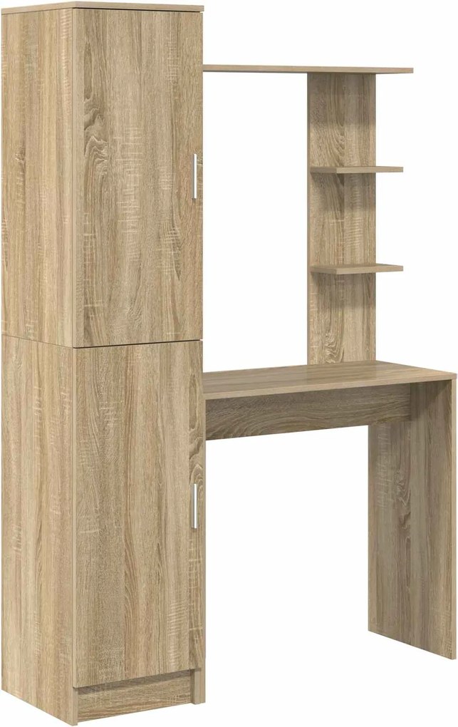 vidaXL Asztal 2 pcs Sonoma tölgy