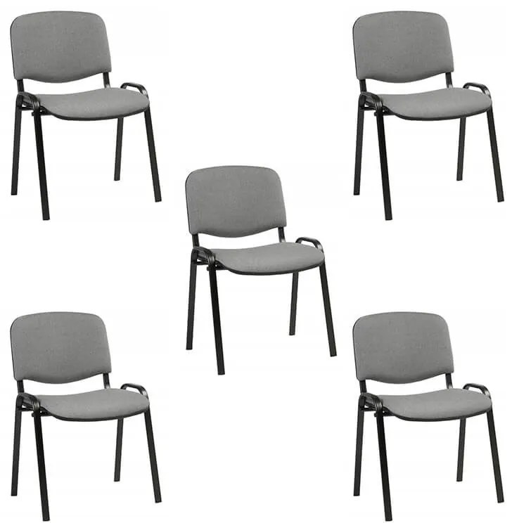 ISO New Tárgyalószék Szürke Irodaszék 5 Darab N