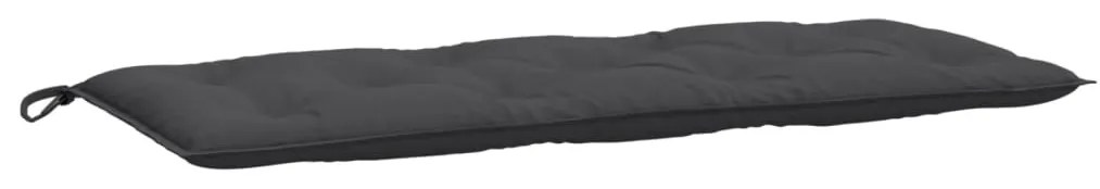 melange antracitszürke szövet kerti padpárna 120 x 50 x 7 cm
