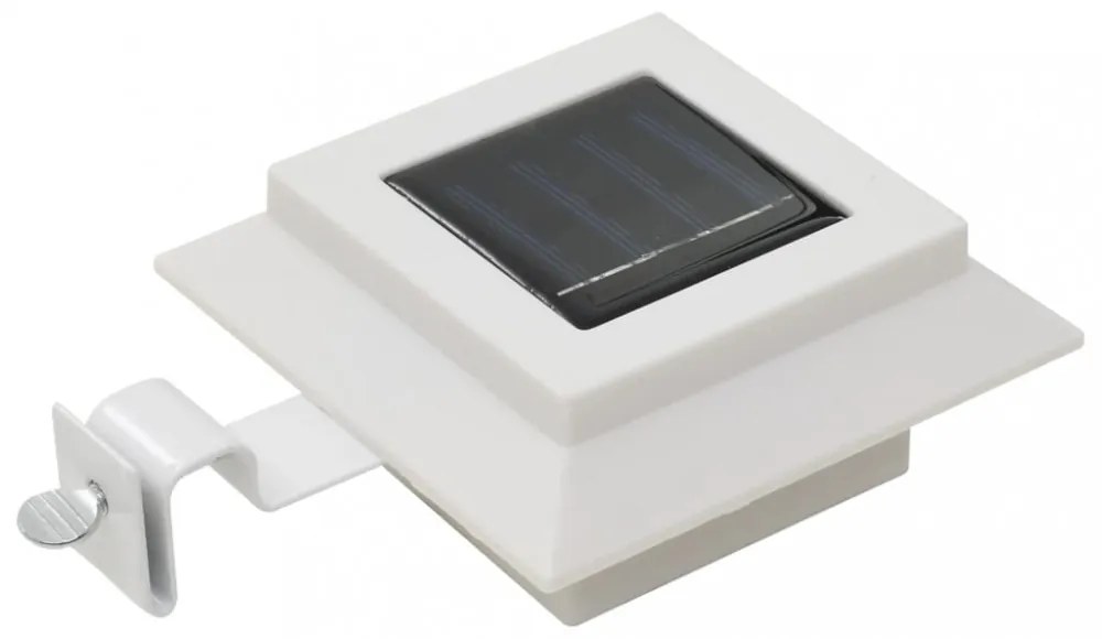 12 db fehér négyzet alakú kültéri napelemes LED lámpa 12 cm