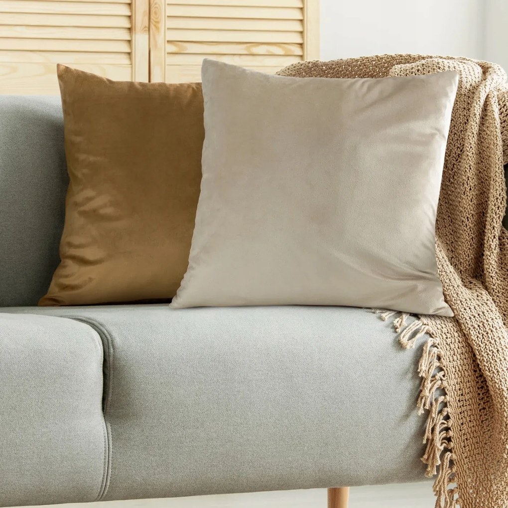 Dekoratív párnahuzat GAJA1 45x45 Eurofirany bézs sima